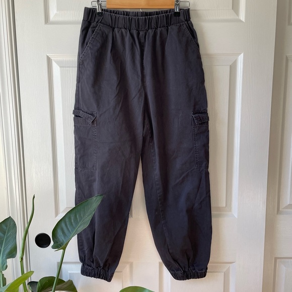 H&M Pants - H&M Grey Cargo Joggers High Waist Womens Pants Size 10